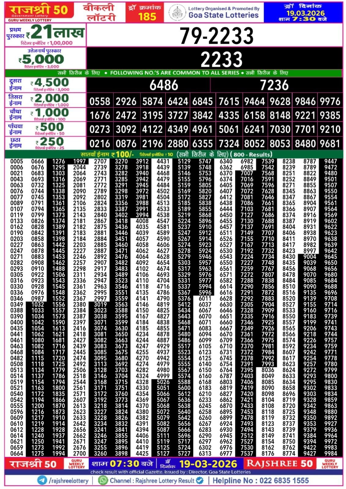 Rajshree Lottery Sambad 19-03-2026 Img 20260319 Wa00447644906338283874974